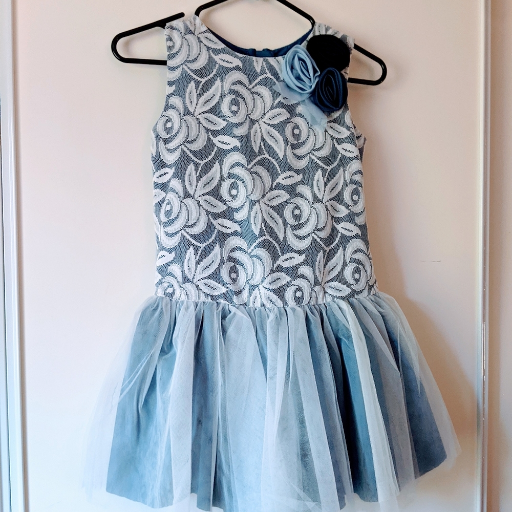 Gorgeous Tool/Lace Girl's Dress